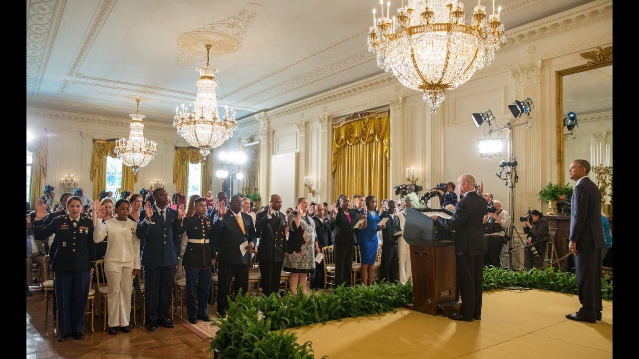 The President Speaks at a Naturalization Ceremony