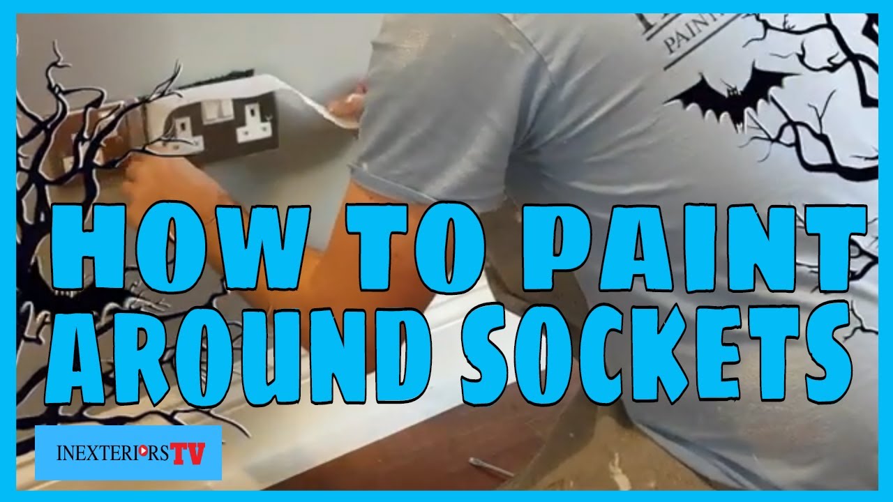 How to paint around sockets, how to keep sockets clean when painting