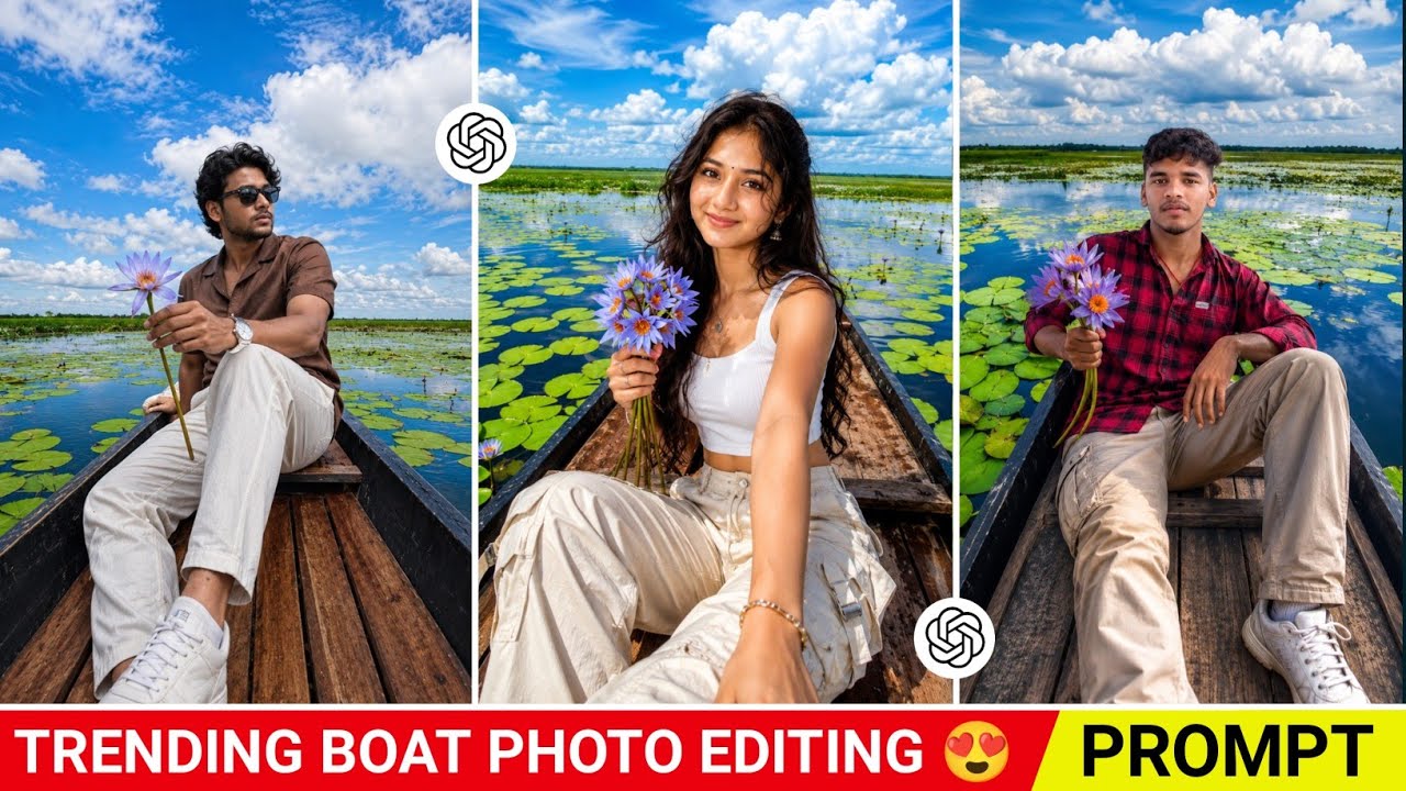 Instagram Trending Boat Aesthetic Photo Edit | New Trending Photo Editing | ChatGPT Photo Editing 
