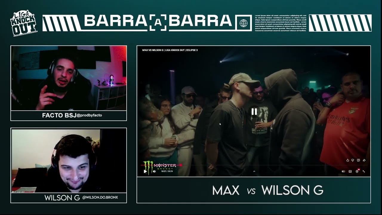 BARRA A BARRA #7: WILSON G | J&Aacute; DISPON&Iacute;VEL EM PATREON.COM/LIGAKNOCKOUT