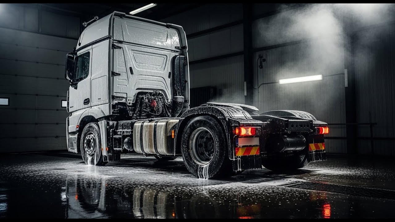 Mercedes-Benz Actros Heavy Dirt Extreme Foam Wash 🚍💦 | Deep ASMR Truck Cleaning Restoration