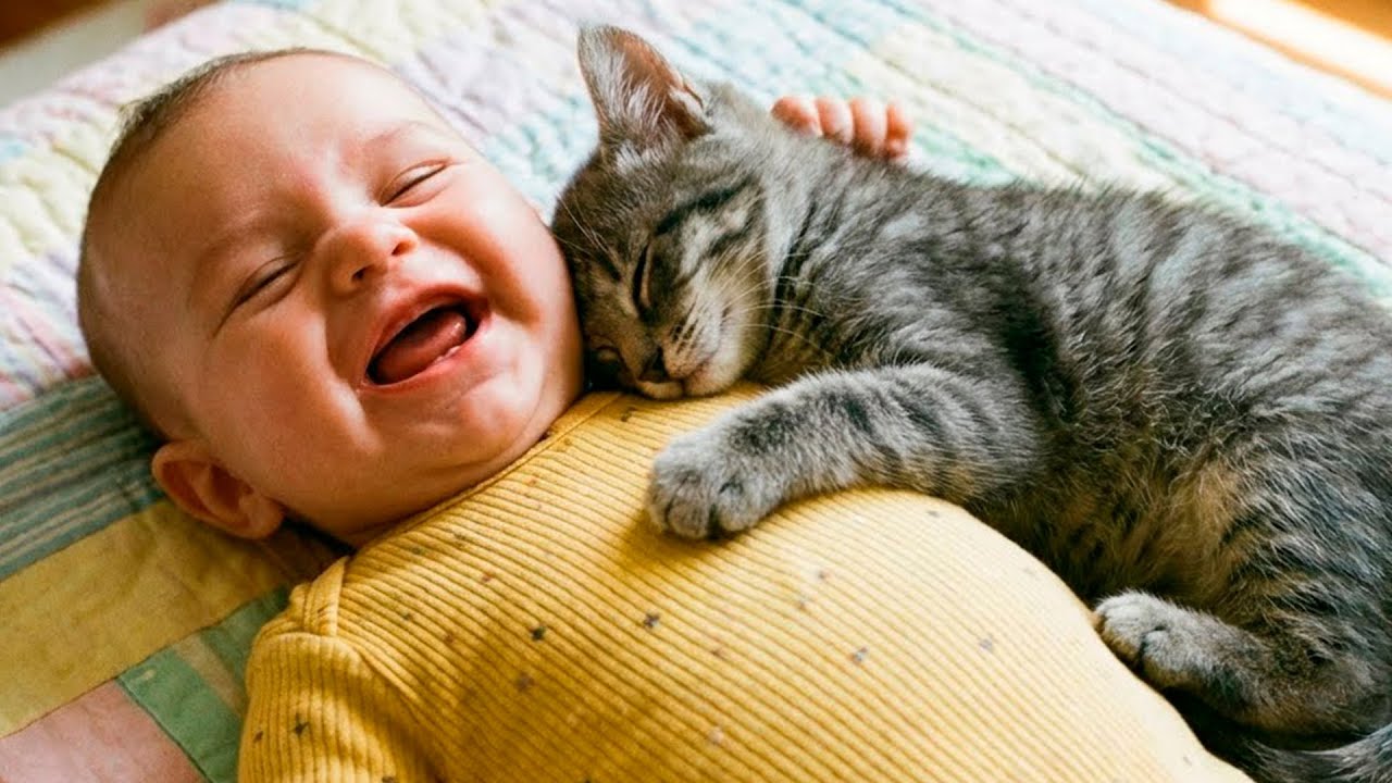 Baby Sleeping With a Tiny Kitten 😴😻 | Cozy Wholesome Moments