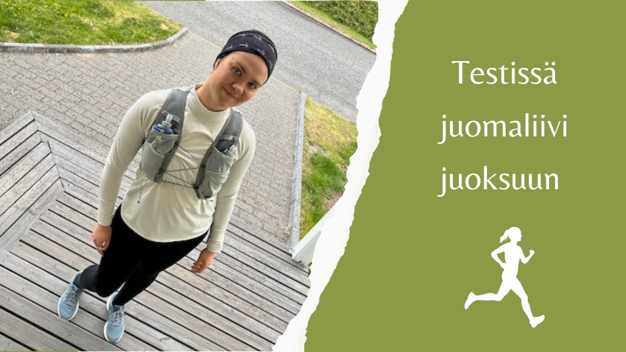 Testissä juomaliivi juoksuun