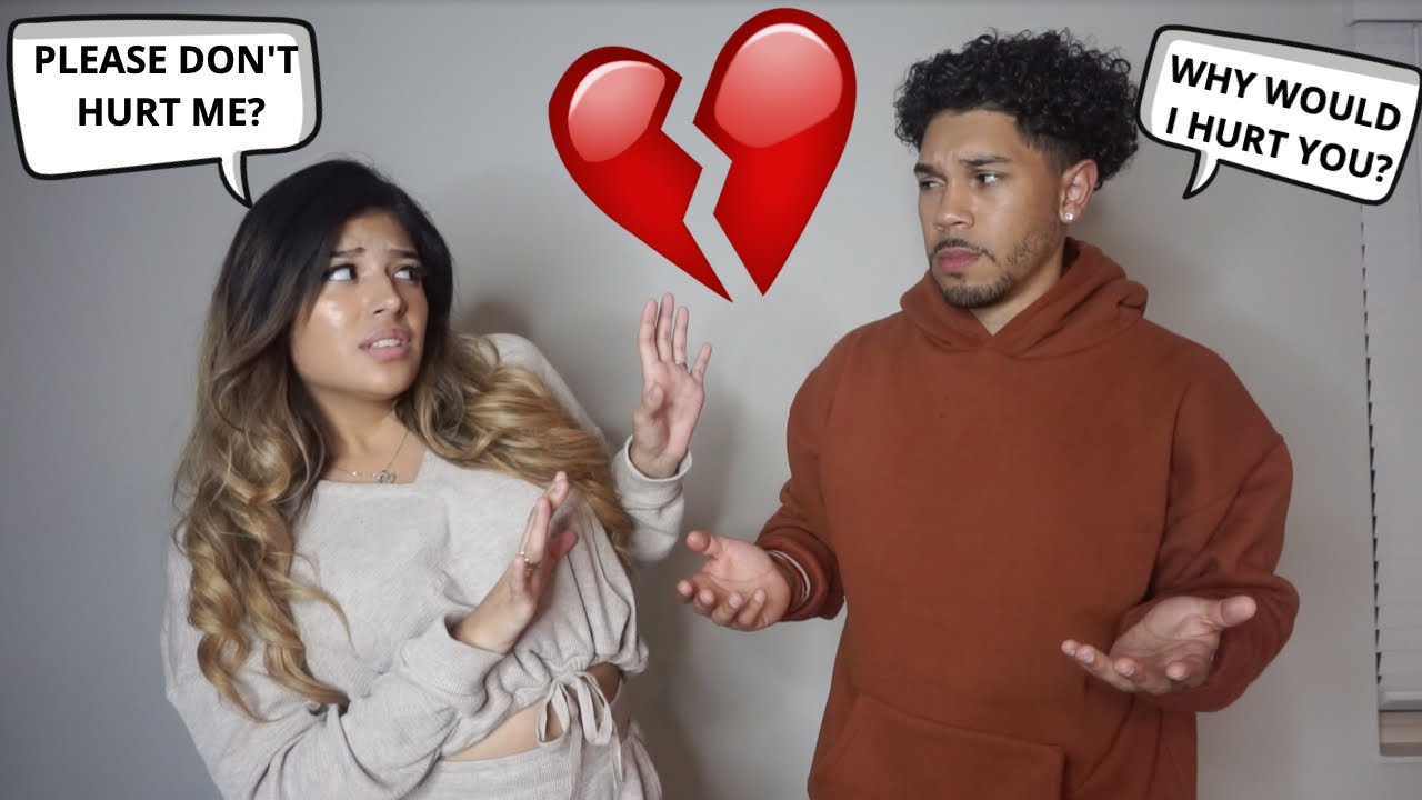 Acting Scared Of Him To See How He Reacts..