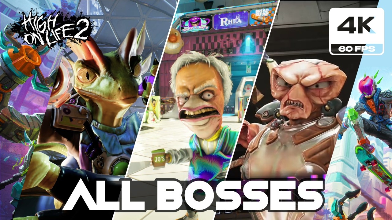 High on Life 2 - All Bosses Fight (4K 60FPS PC Very High)
