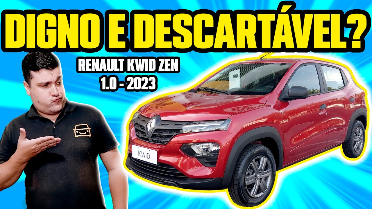 NOVO RENAULT KWID ZEN - É RUIM MESMO ou VALE A PENA? PREÇO, CONSUMO E MANUTENÇÃO! (Avaliação)