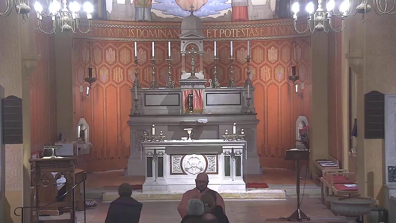 15/03 Holy Mass at 6:00 pm.