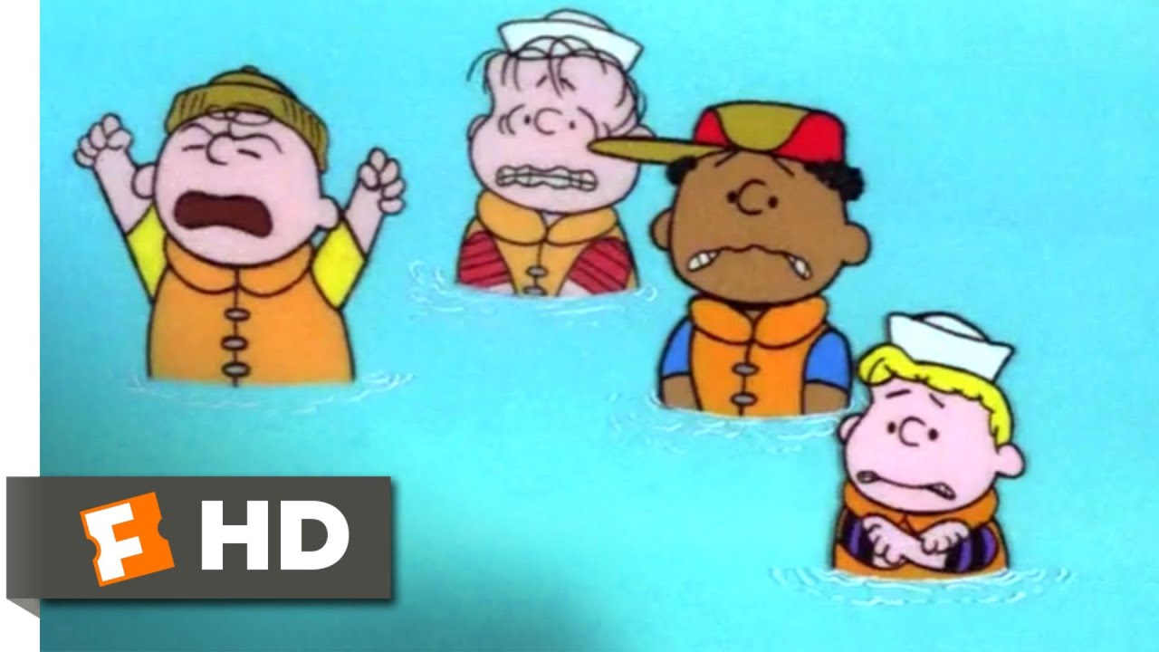 Race for Your Life, Charlie Brown! (1977) - Destroying the Rafts Scene (8/10) | Movieclips