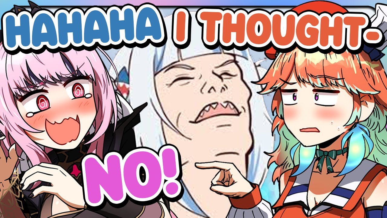 Kiara's Misunderstanding with Calli made Gura Cry Laughing 【Hololive EN】