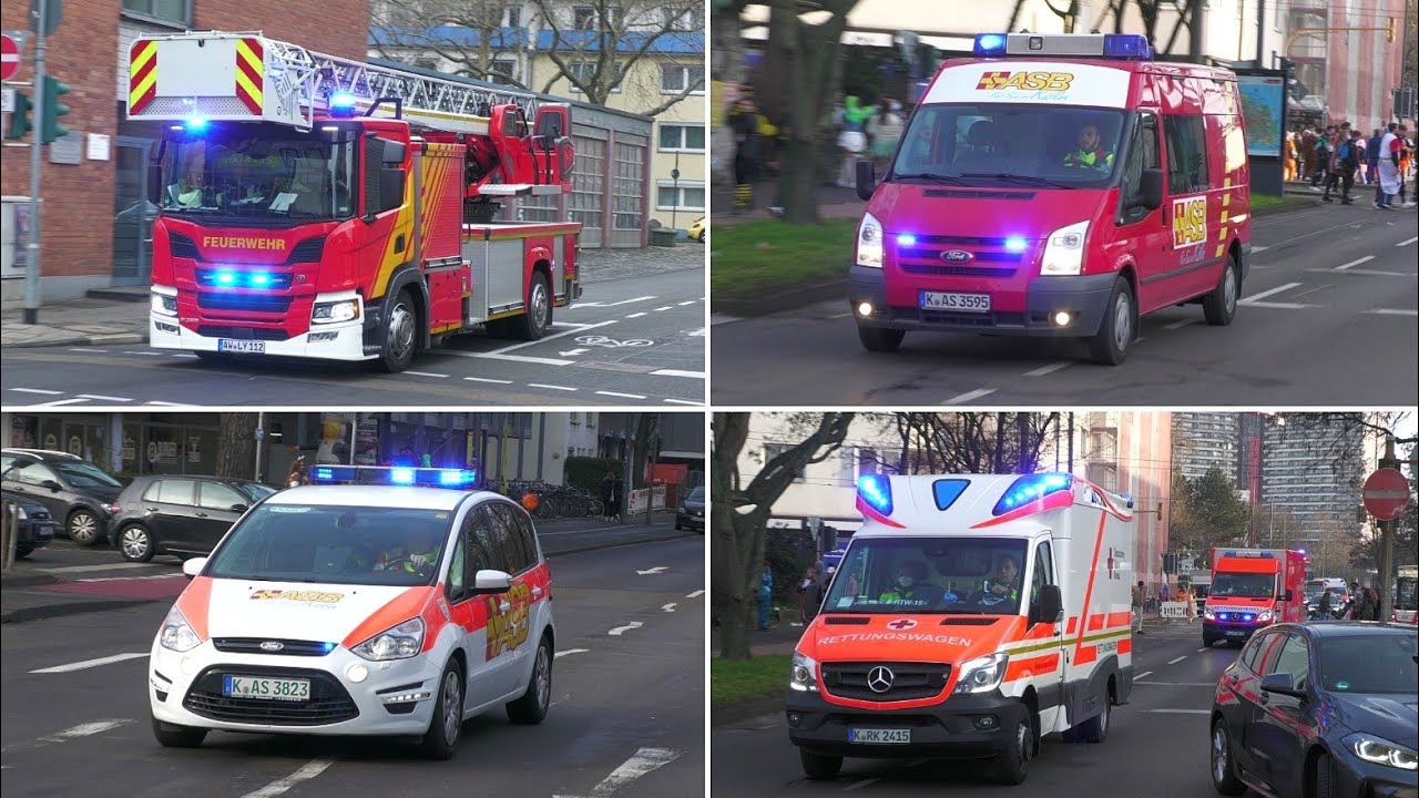 [Weiberfasnacht] Einsatzfahrten in Köln zum Auftakt des Straßenkarnevals
