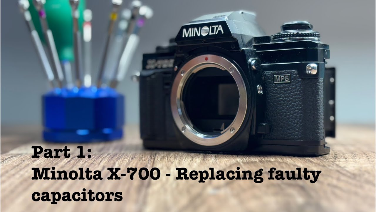 Minolta X-700 — Часть 1: Замена неисправных конденсаторов