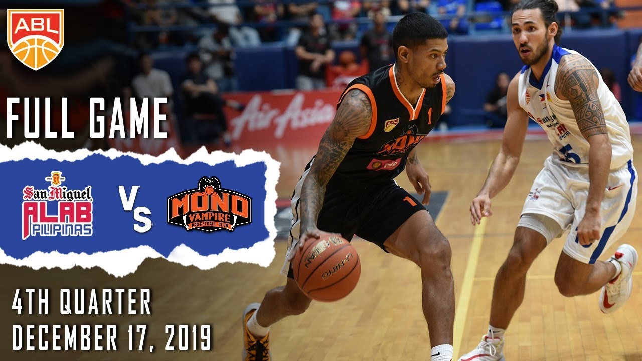Alab Pilipinas vs. Mono Vampire - December 17, 2019 | Full Game | 4th Quarter | ABL '19-'20