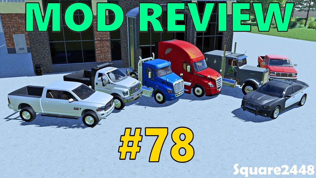 Farming Simulator 19 Mod Review #78 Ram 2500, Freightliner Semi's, Farm House & More!