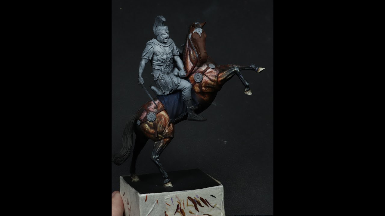 How to Paint Horse Skin - Tribunus// Paint Miniatures #shorts @Zwo&Company