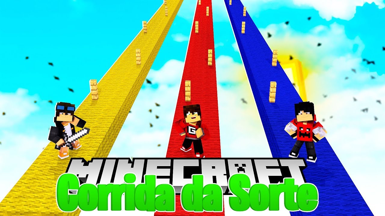 Minecraft - 1v1v1 NA CORRIDA DA SORTE! GUIHH Vs P3DRU Vs Sthan  ✭ Guihh ✭