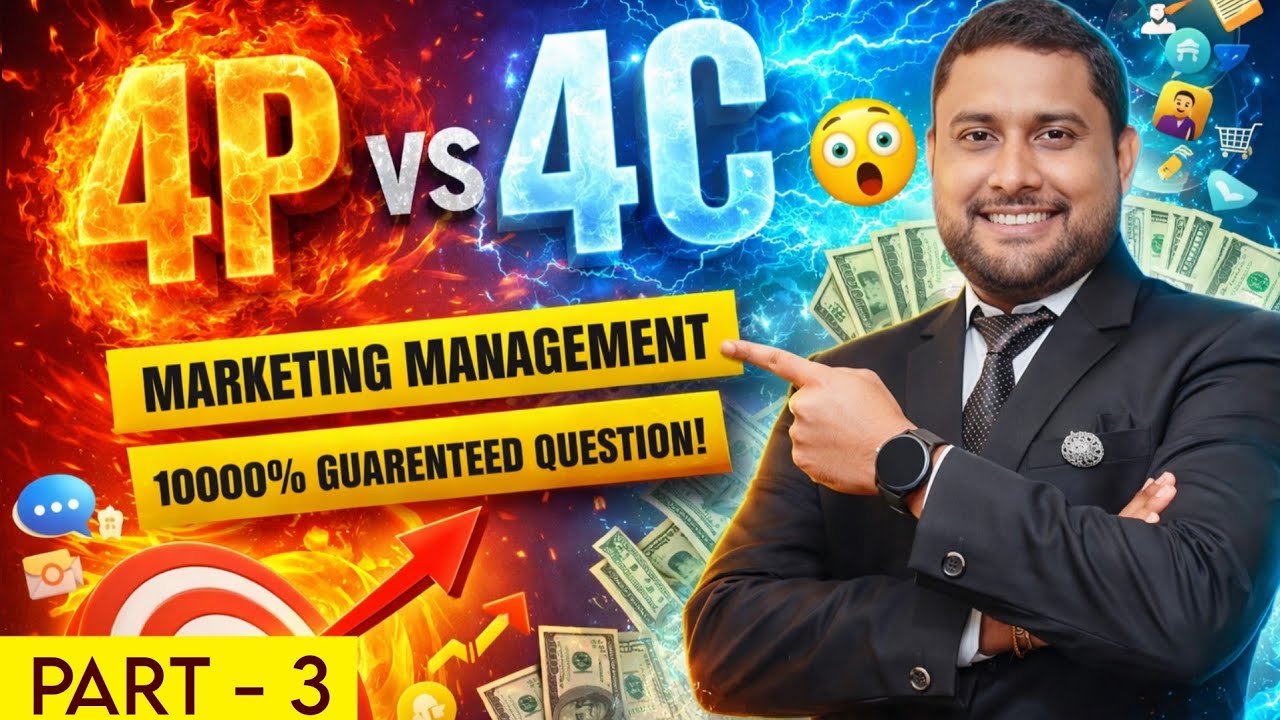WBCHSE Class 12 Business Studies | Marketing Mix (4P & 4C) | 1000% Guarantee in ExamDescription