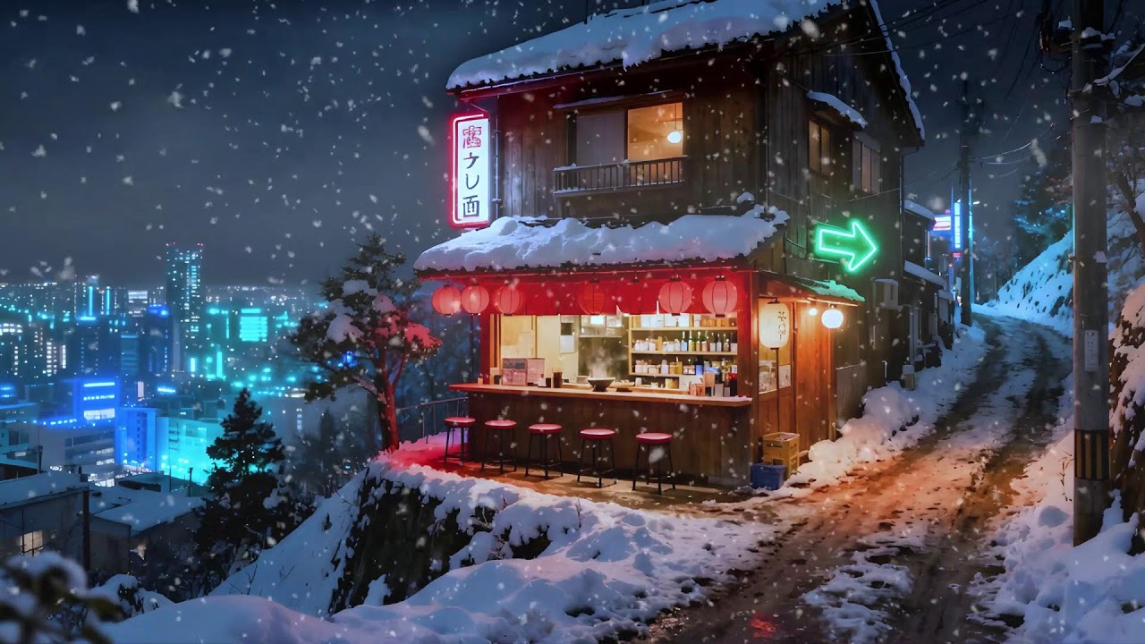 Late Night Ramen Shop in Tokyo 🍜🌧️ | Cozy Jazz Lo-Fi for Deep Focus