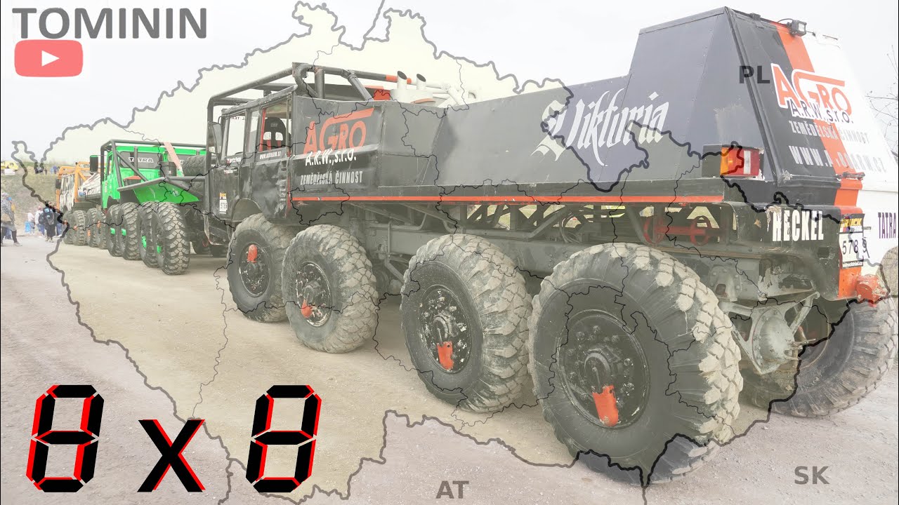 Czech Truck Trial | Compilation 2022 + Region map | Tatra 8x8