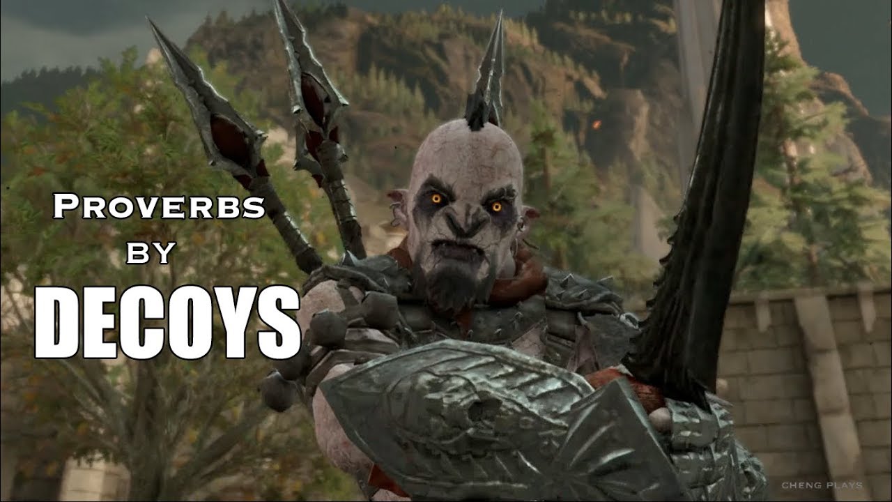 Middle-Earth Shadow of War :  Compilation of Quotes made by Orc Captains with Decoys