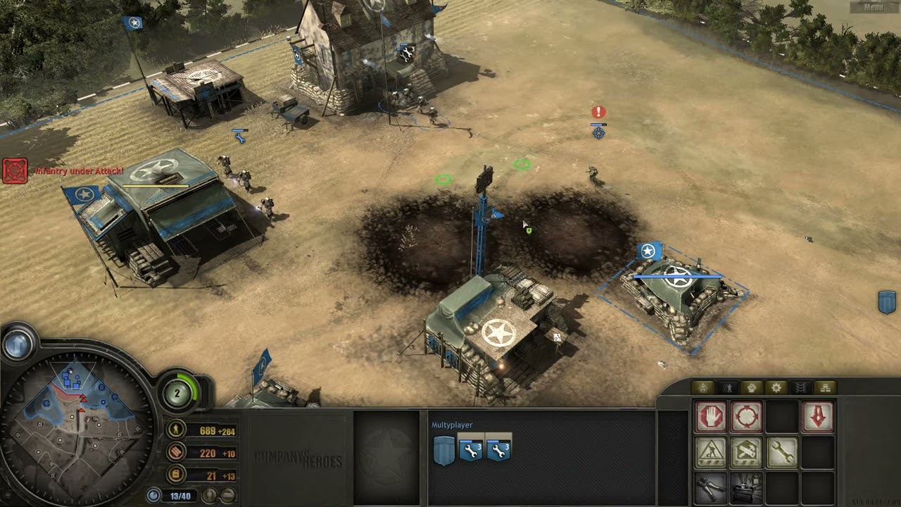 COMPANY OF HEROES - SKIRMISH - CPU-EXPERT - ANNIHILATE - ANGOVILLE (2)