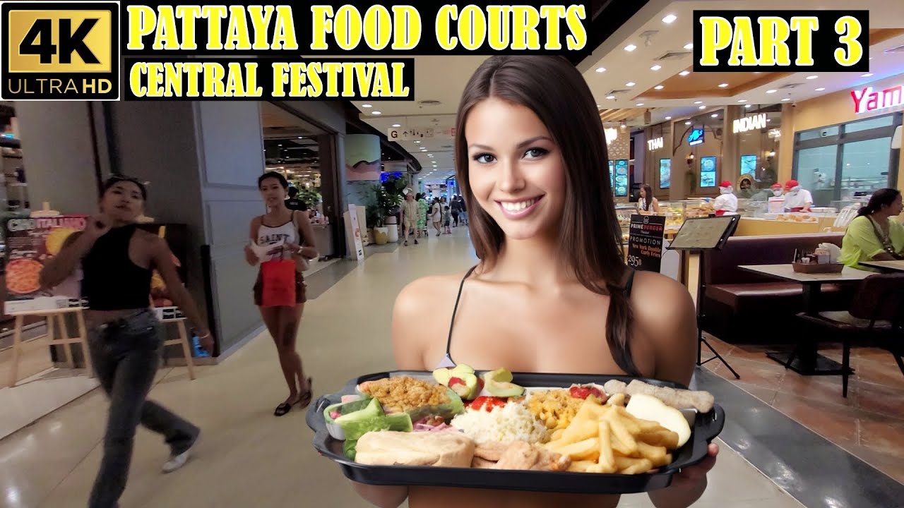 Pattaya Food courts Part 3   Central Festival    2024 Thailand