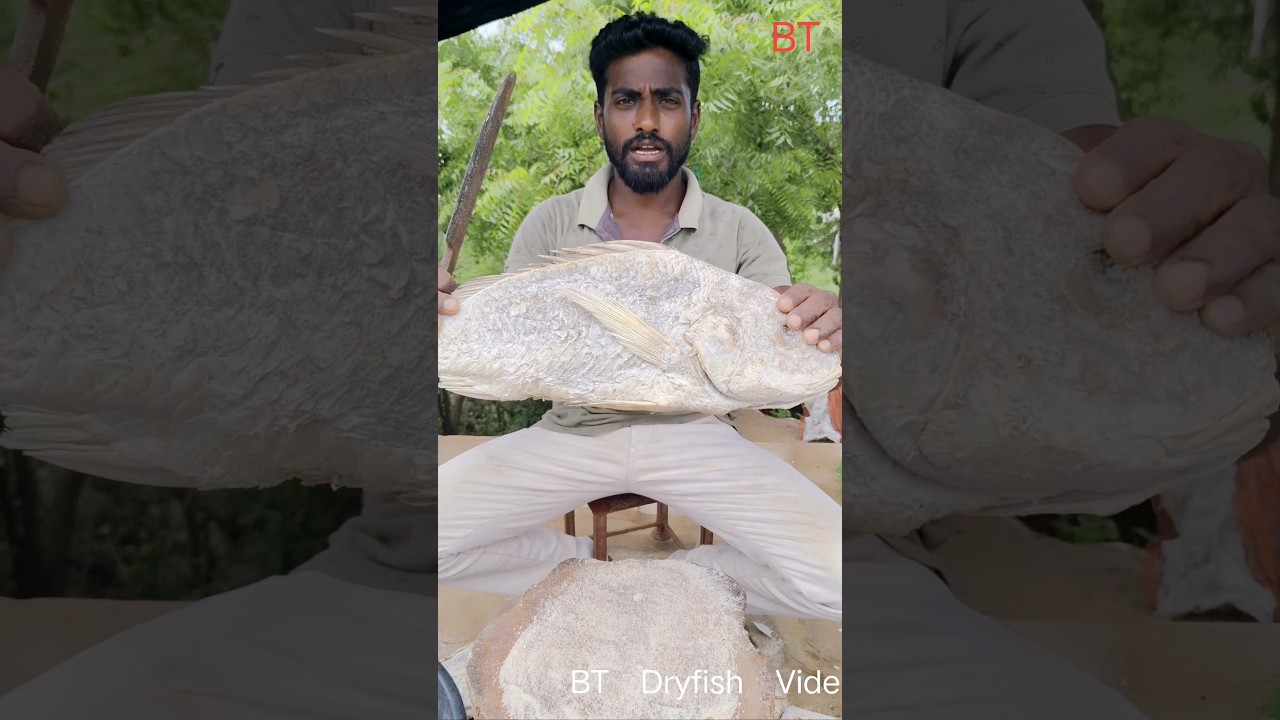 పండు గోరక కటింగ్  #best dryfish #BT dryfish #cutting videos   #dryfish videos   #village videos👍👌😍