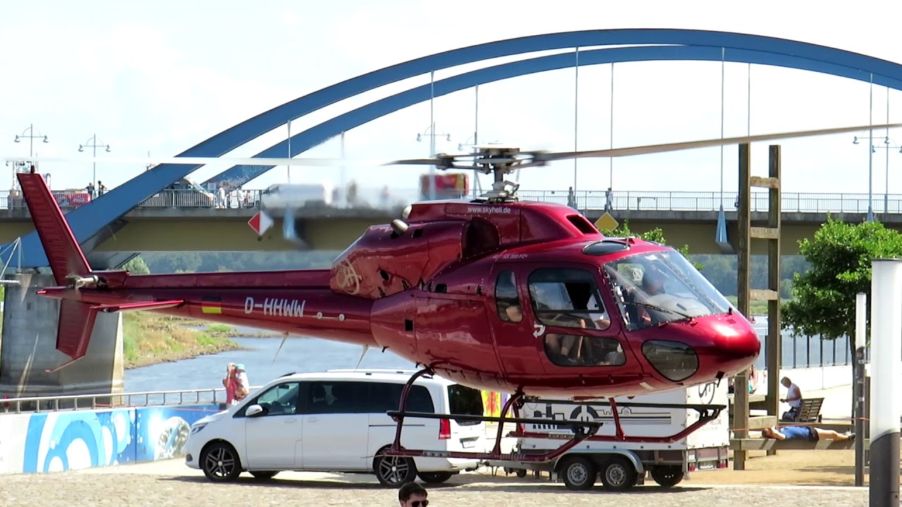 AS 355 F2 Start + Landung zu Rundflügen | D-HHWW