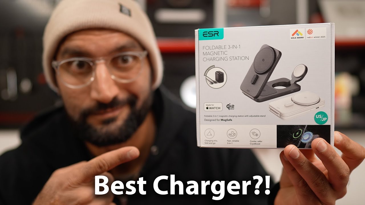 Складная зарядная станция ESR 3 в 1 Qi2.2 MagSafe мощностью 25 Вт
