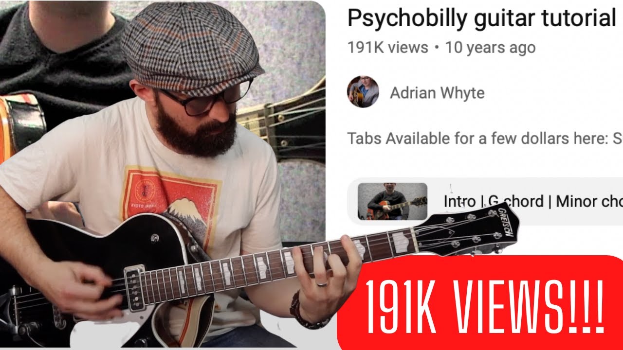 PSYCHOBILLY Guitar Tutorial - Psychobilly Blues Intro