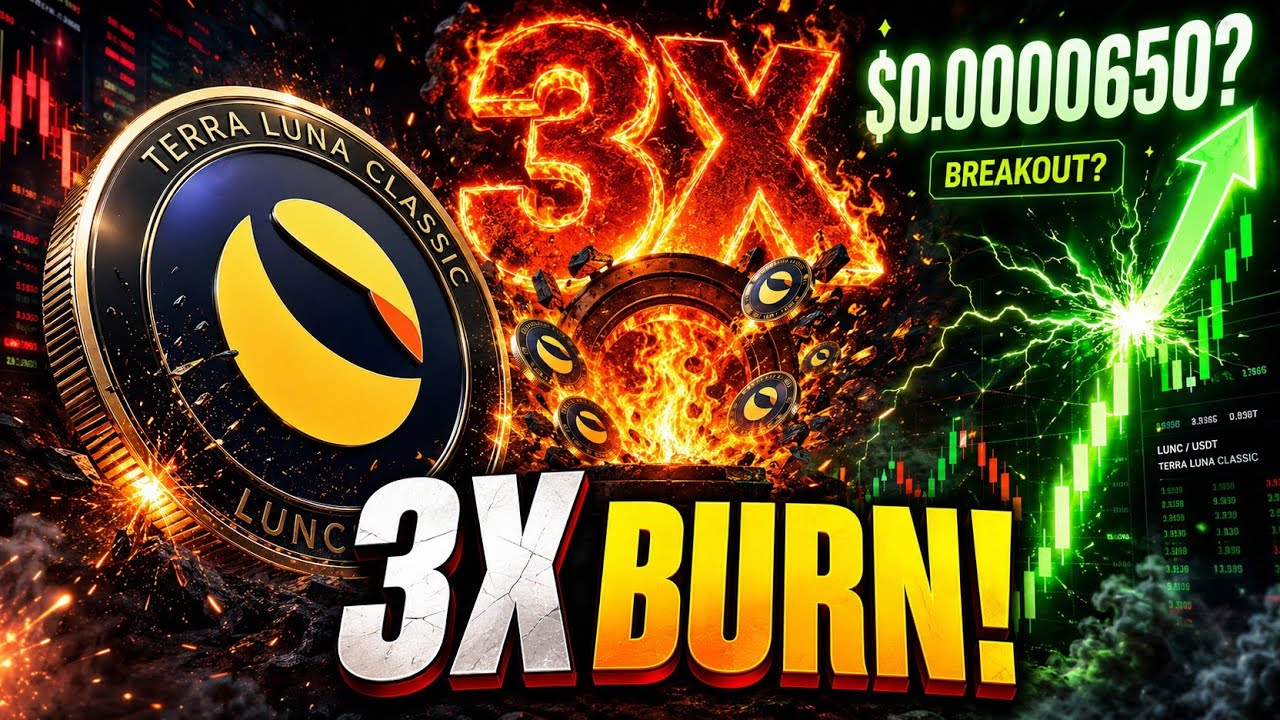 LUNC JUST GOT A 3X BURN BOOST!  $0.0000650 BREAKOUT NEXT?