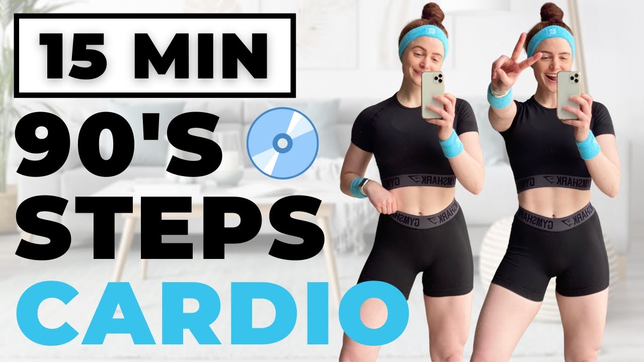 15 Min 90s Cardio Workout (1500 Steps At Home Workout)