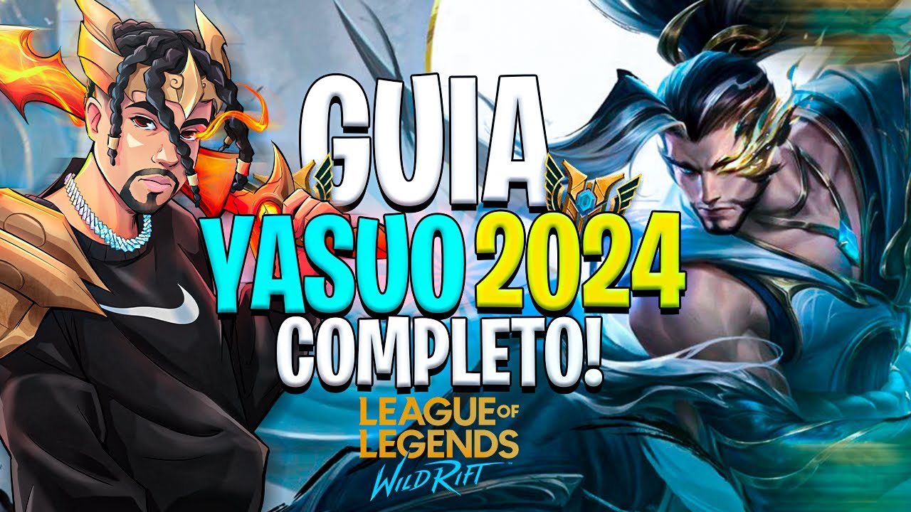 GUIA COMPLETO DE YASUO 2024 WILD RIFT! Ex TOP 1 ENSINA