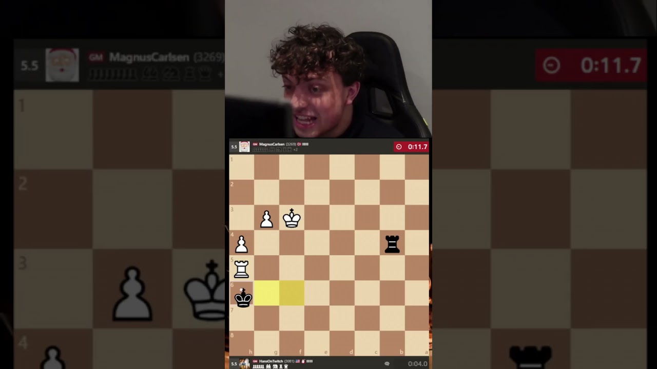 Hans Niemann vs Magnus Carlsen - Perfect Mouse Slip in Drawn Position - TT 19th March 2024  #niemann