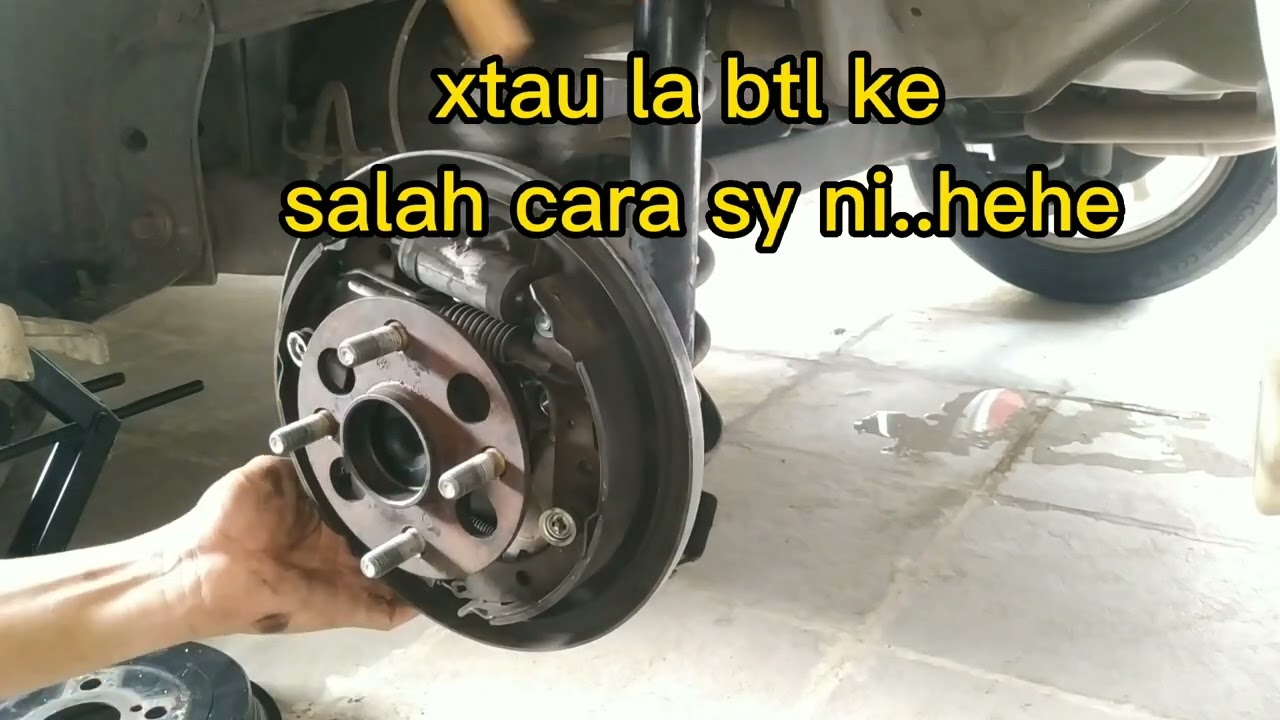 Cara menukar wheel hub bearing belakang vios