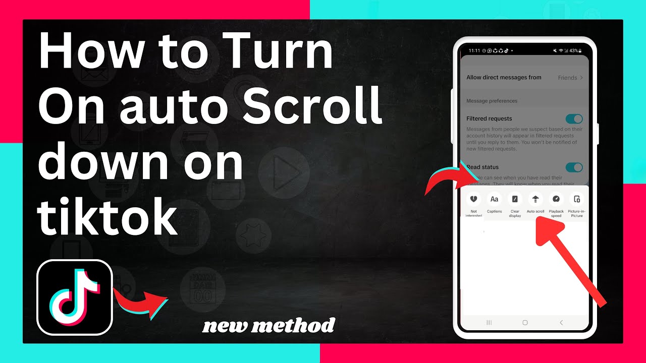 How to Enable Auto Scroll on tiktok | Enable Auto Scroll Down | how to turn on auto scroll on tiktok