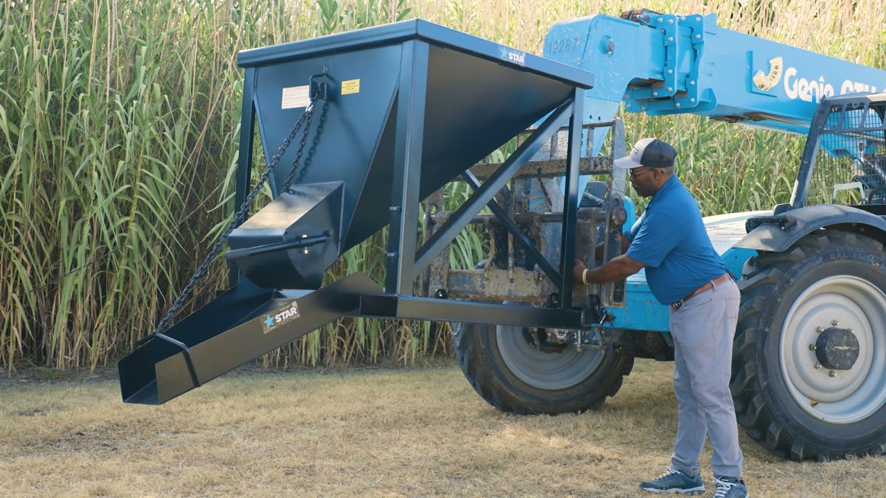 Star Industries - Telehandler Attachments - Concrete Hopper