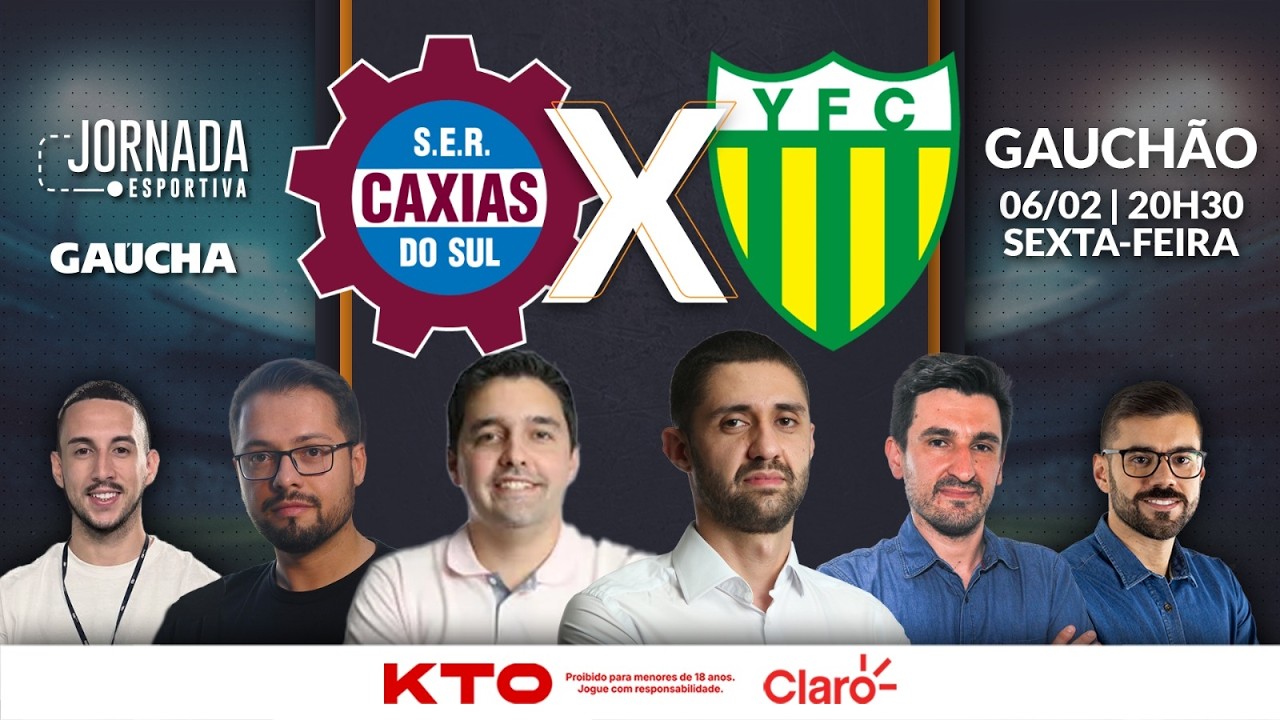 AO VIVO: CAXIAS x YPIRANGA | GAUCHÃO | JORNADA DIGITAL | 06/02/2026