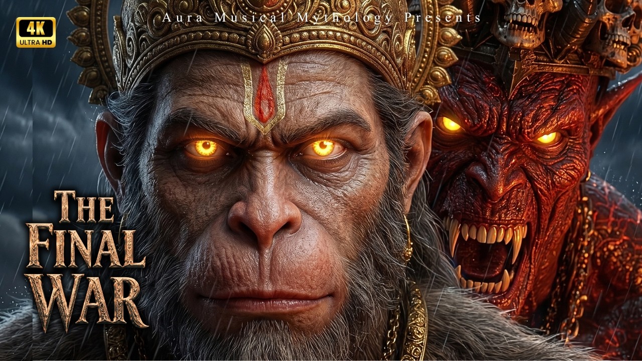 Hanuman Return in Kaliyuga: KALI vs KALKI ⚔️ (AI Movie Musical Saga) | Aura Musical Mythology