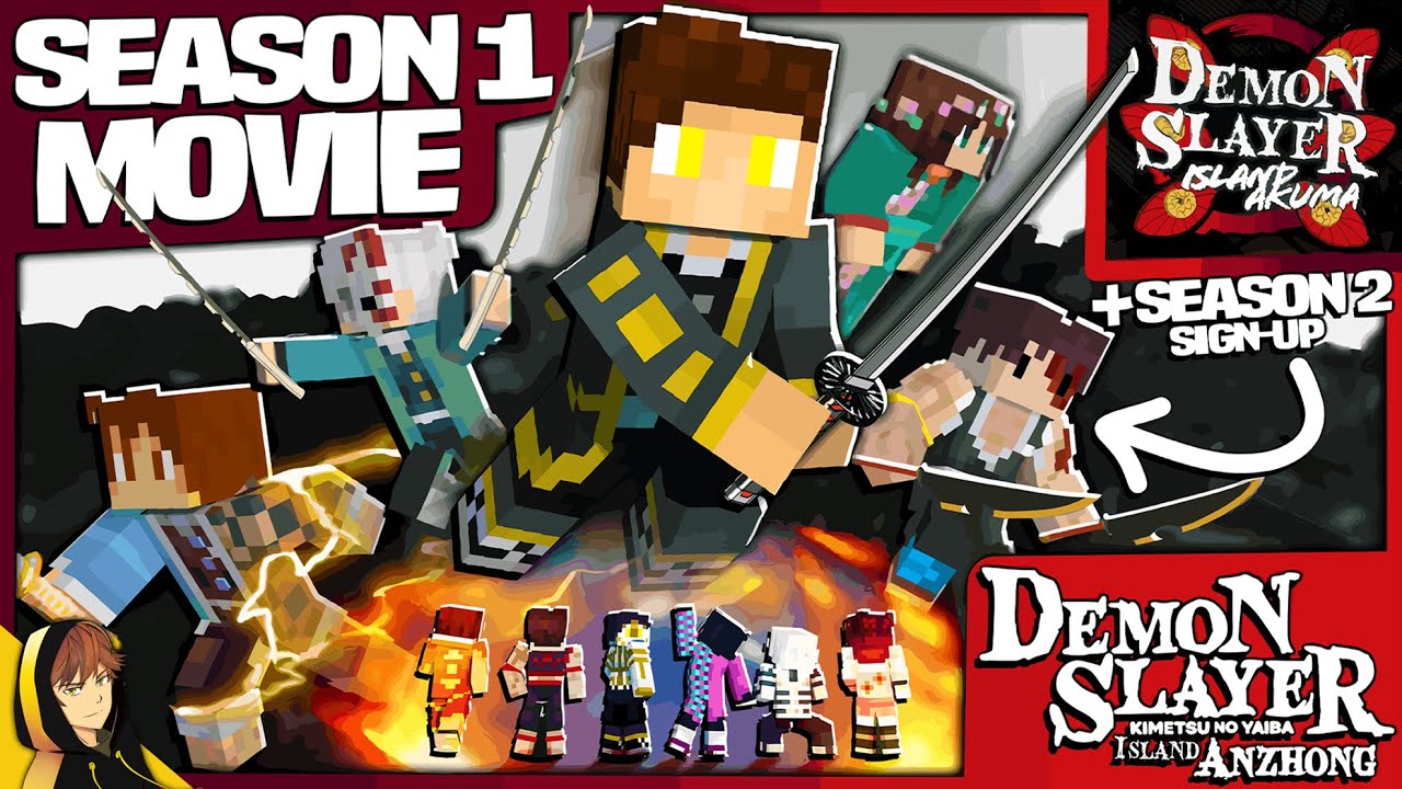 Demon Slayer: Island Anzhong - MINECRAFT SMP [FULL MOVIE] + Season 2 Announcement