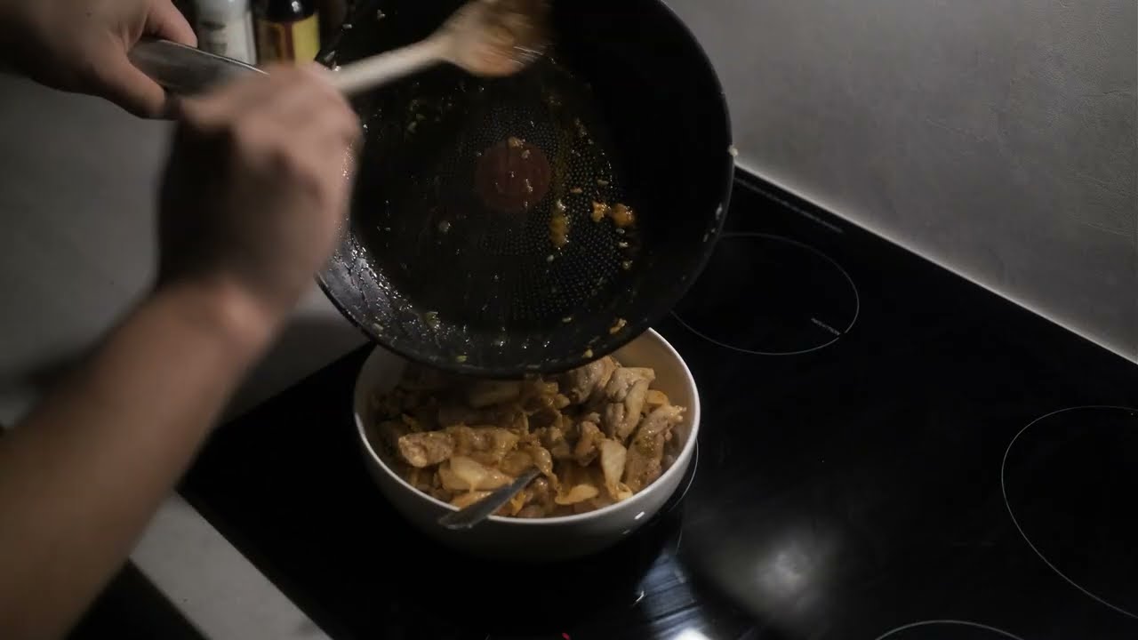 Kimchi Chicken Stir-fried | Energy for Late night Studies