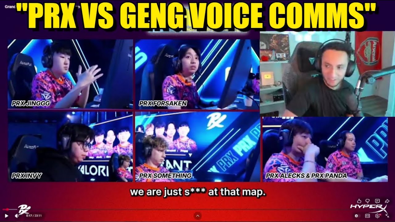 FNS react to PRX VOICE COMMS against Gen.G | Grand Finals |