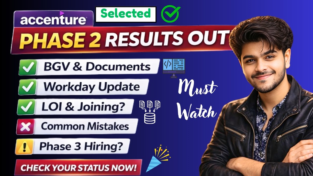 🔴 LIVE | accenture bgv process | accenture phase 2 results | Accenture interview results