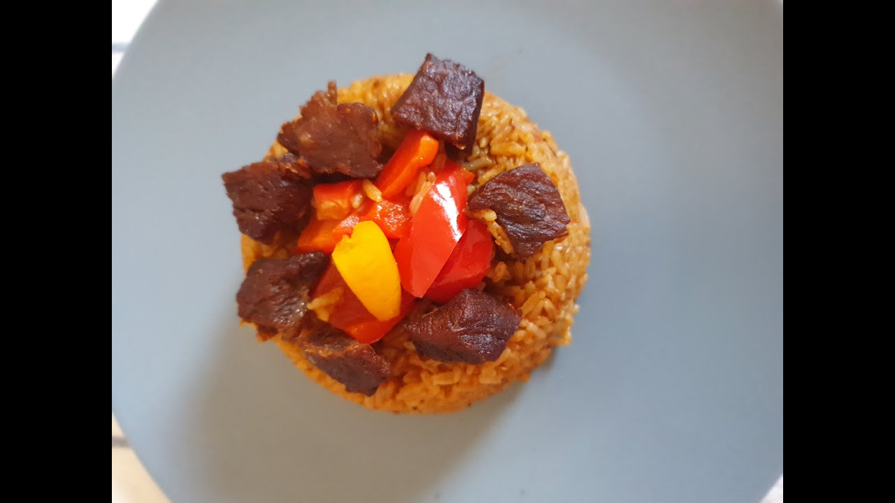 how to make Best Beef Jollof rice #ghanajollof #nigerianjollof