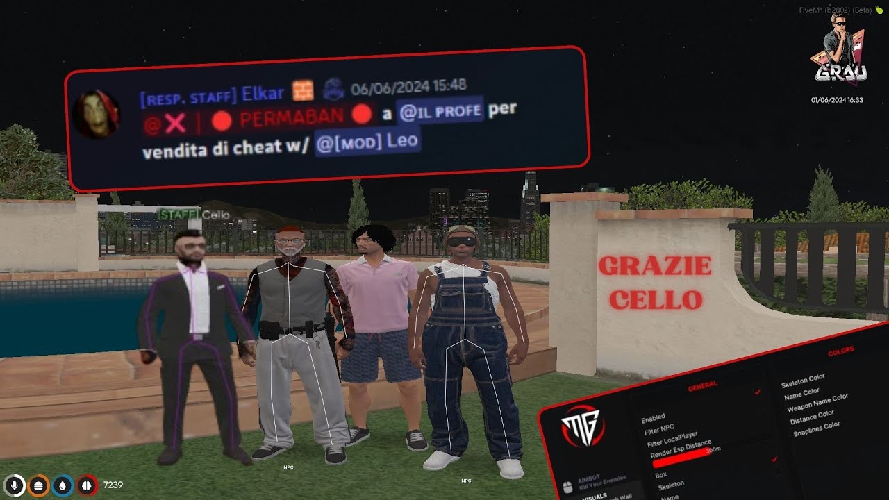 Grau┃Ghostyno AUTOEXPOSED EscapeService SALUTA CELLO #FiveM #Exposed #Cheating