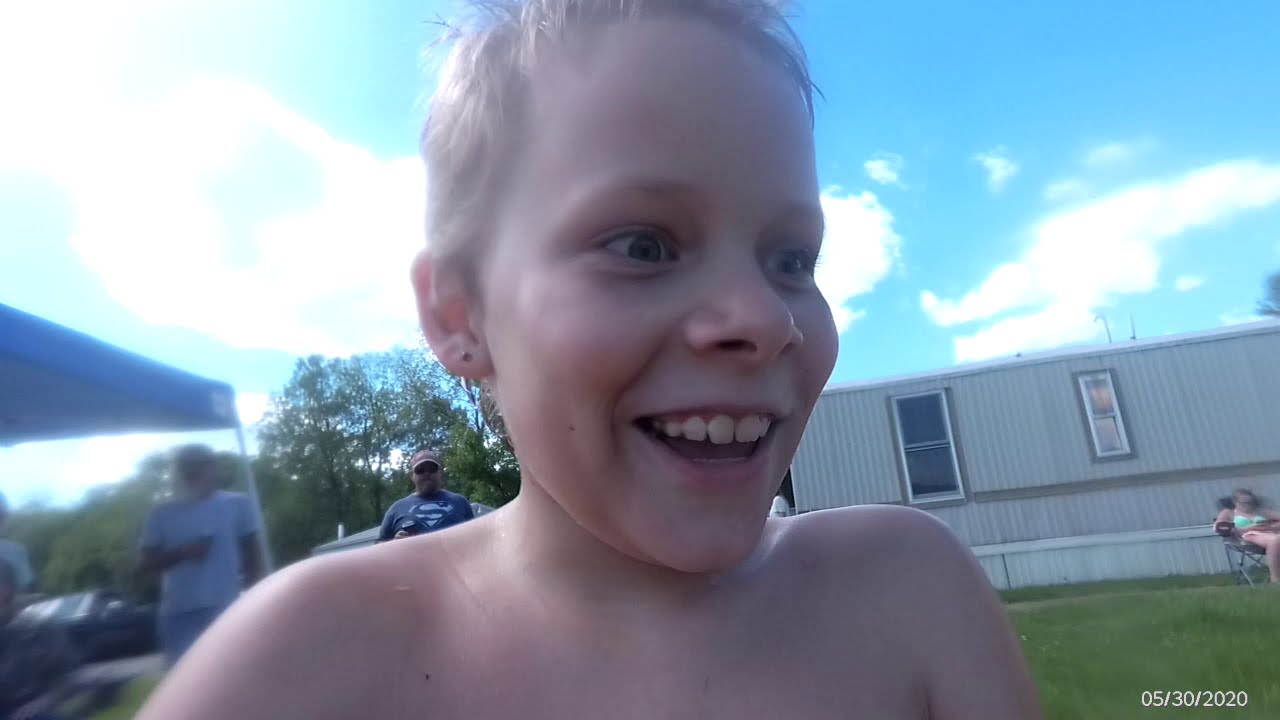 Homemade water slide