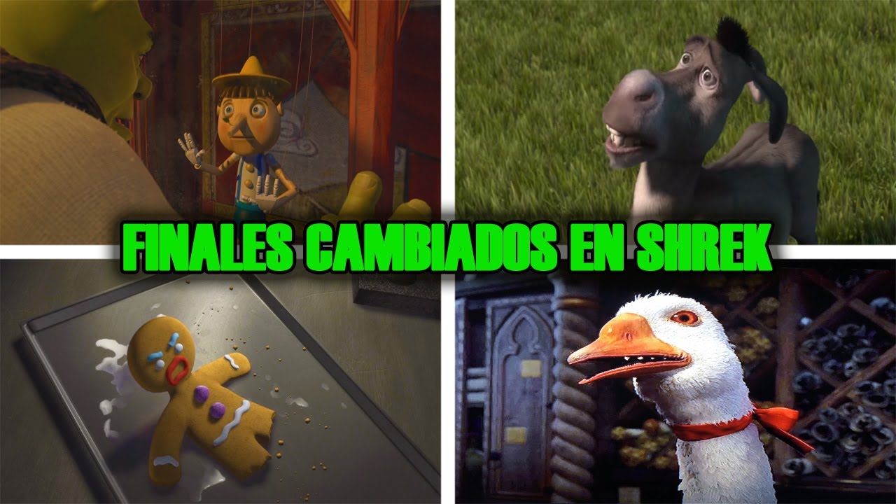 Finales Que Cambiaron de Personajes de Cuentos de Hadas en SHREK Comparado con los de DISNEY