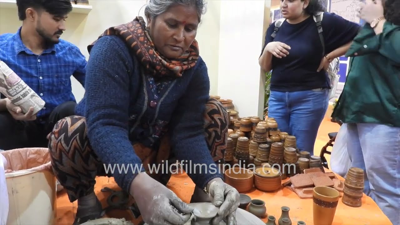 Pottery Making Live at India International Trade Fair Pragati Maidan