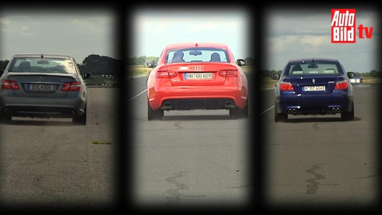 Mercedes E 63 AMG vs. BMW M5 und Audi RS 6