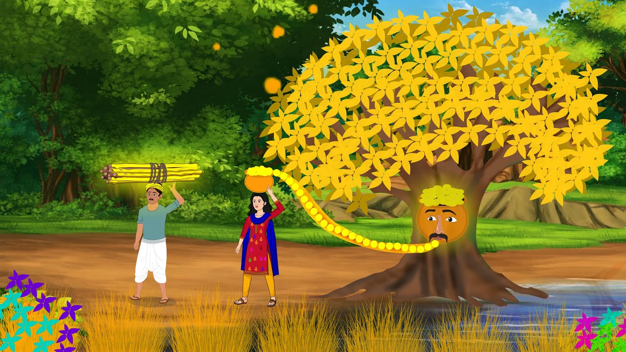 तकदीर वाला लकड़हारा| HINDI KAHANIYA | MORAL STORIES | CARTOON | RAHASHYAMAYI KAHANI