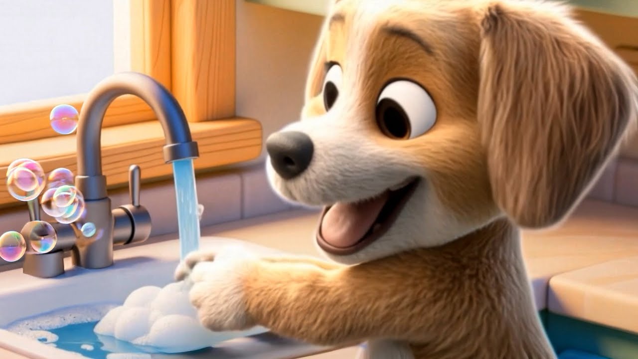 Nesia myje rączki 🐶🧼 | Piosenka dla dzieci &ndash; Świat Dziecięcych Piosenek